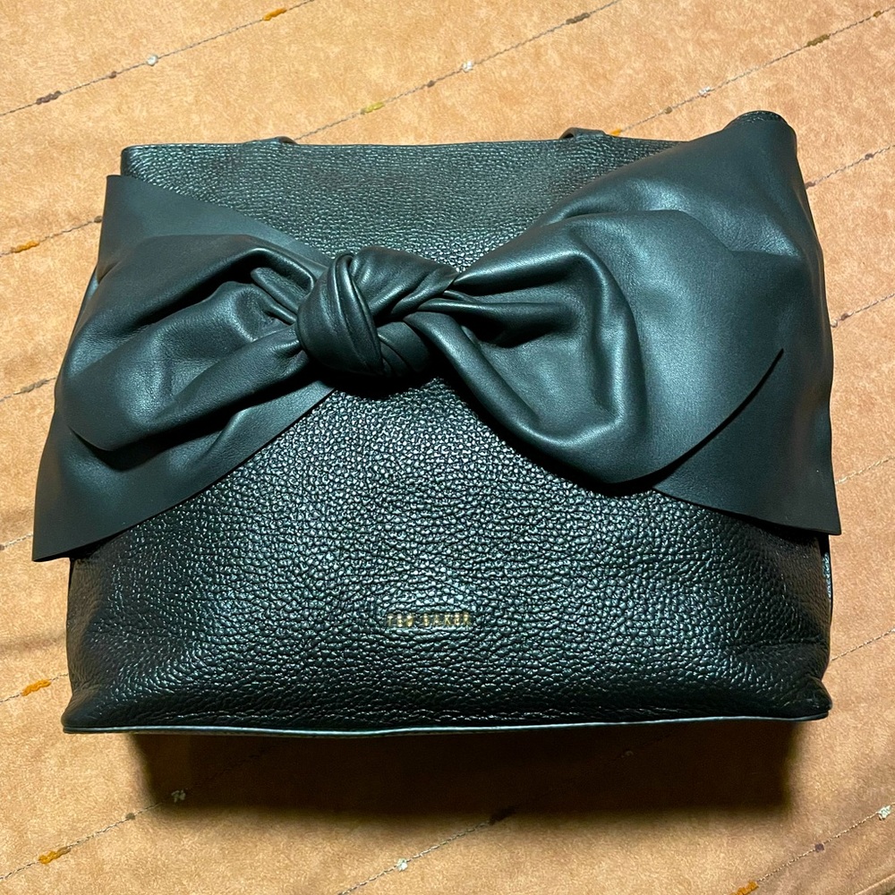 Ted Baker Diiana Soft Knot Bow Detail Leather Tote